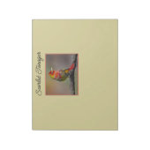 Scarlet Tanager Molting - Original Foto Notizblock (Rotiert)