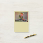 Scarlet Tanager Molting - Original Foto Post-it Klebezettel (Auf Schreibtisch)