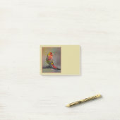 Scarlet Tanager Molting - Original Foto Post-it Klebezettel (Auf Schreibtisch)