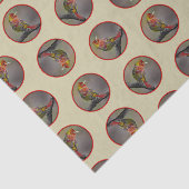 Scarlet Tanager Molting Original Foto Seidenpapier (Ausschnitt)