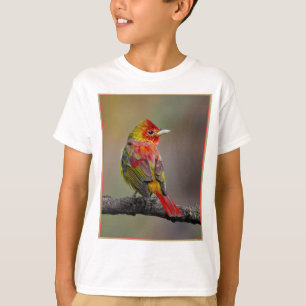Scarlet Tanager Molting - Original Foto T-Shirt