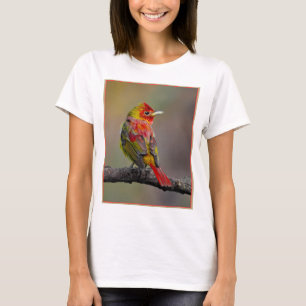 Scarlet Tanager Molting - Original Foto T-Shirt