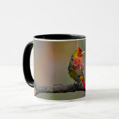 Scarlet Tanager Molting - Original Foto Tasse (Vorderseite Links)