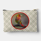 Scarlet Tanager Molting Original Foto Zubehörtasche (Rückseite)