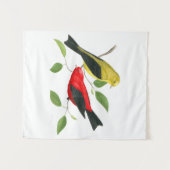 Scarlet Tanagers Bird Art Wandteppich (Vorderseite (Horizontal))