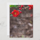 Scarlet Top Wedding Einladung (Vorderseite)