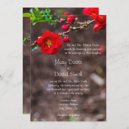 Scarlet Top Wedding Einladung