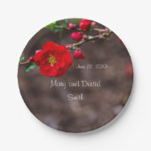 Scarlet Top Wedding Pappteller (Vorderseite)