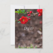 Scarlet Top Wedding RSVP Karte (Rückseite)