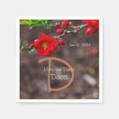 Scarlet Top Wedding Serviette (Vorderseite)