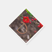 Scarlet Top Wedding Serviette (Ecke)