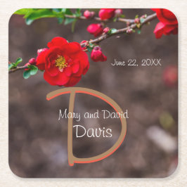 Scarlet Top Wedding Untersetzer