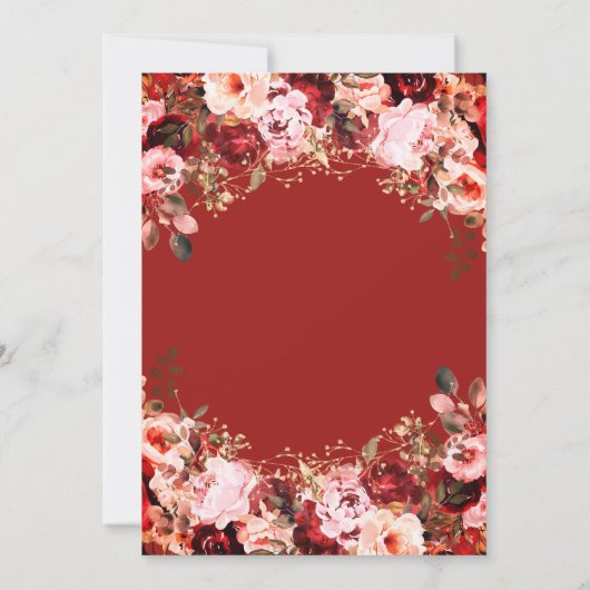 Scarlet verzaubert Blumen Gold Prinzessin Quincean Ankündigung (Rückseite)