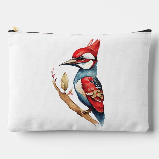 Scarlet Wappen Woodpecker Zubehörtasche (Vorderseite)