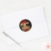 Scarlet Waxcap Pilz Runder Aufkleber (Umschlag)