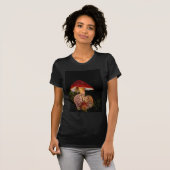 Scarlet Waxcap Pilze T-Shirt (Vorne ganz)
