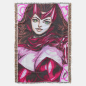 Scarlet Witch ~ Wanda Maximoff Decke (Vorderseite Vertikal)