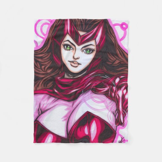Scarlet Witch ~ Wanda Maximoff Fleecedecke (Vorderseite)