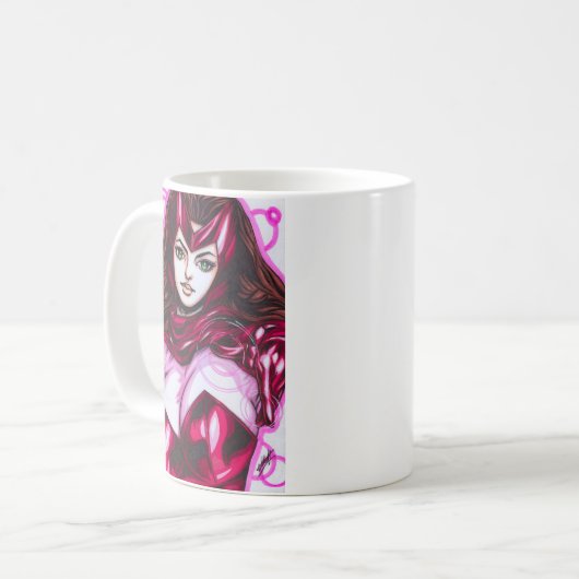 Scarlet Witch ~ Wanda Maximoff Kaffeetasse (Vorderseite Links)