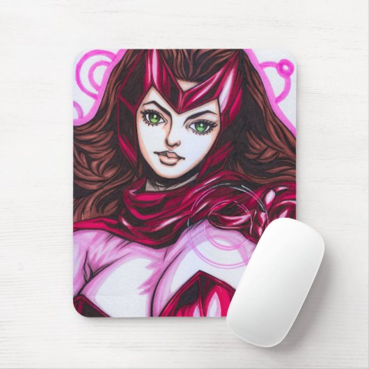 Scarlet Witch ~ Wanda Maximoff Mousepad (Mit Mouse)
