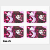 Scarlet Witch ~ Wanda Maximoff Rechteckiger Aufkleber (Blatt)