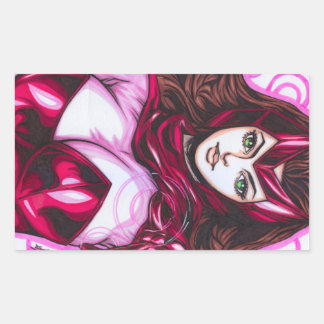 Scarlet Witch ~ Wanda Maximoff Rechteckiger Aufkleber