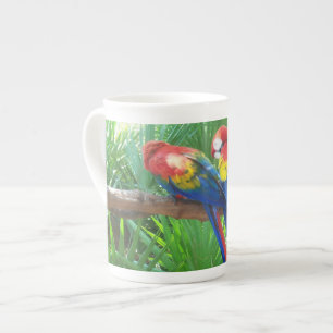 Scarletmacaws-Knochen-China-Tasse Porzellantasse