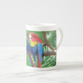 Scarletmacaws-Knochen-China-Tasse Porzellantasse (Vorderseite Rechts)