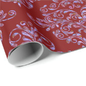 Scarletphylo Elegant Royal Damask 30" x 6' Geschenkpapier (Rolleneckpunkt)