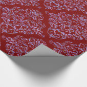 Scarletphylo Elegant Royal Damask Geschenkpapier (Ecke)