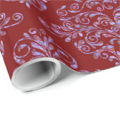 Scarletphylo Elegant Royal Damask Geschenkpapier (Rolleneckpunkt)