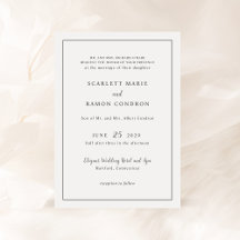 Scarlett Border Elegante Hochzeit