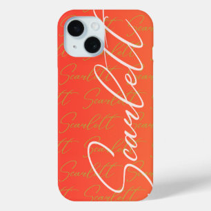 Scarlett-Muster für wiederholte Bezeichnungen Case-Mate iPhone Hülle