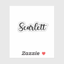 Scarlett Name - Handgeschriebene Kalligrafie Aufkleber