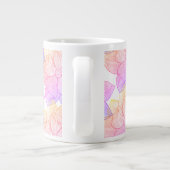 Scarlett Personalisierter Blumenname Latte-Mug Jumbo-Tasse (Rückseite)