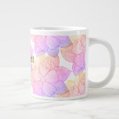 Scarlett Personalisierter Blumenname Latte-Mug Jumbo-Tasse (Rechts)