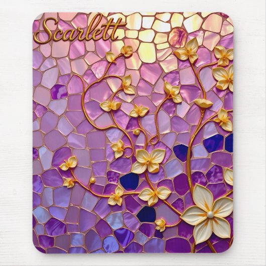 SCARLETT ~ Sweet Mauve Pattern ~ Mousepad (Vorne)