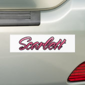 Scarlett verblasst pink Aufkleber Sticker Autoaufkleber (Auf Auto)