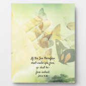 Scarred Hand Butterfly Fotoplatte (Vorderseite)