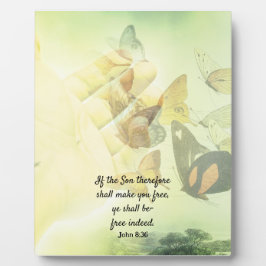 Scarred Hand Butterfly Fotoplatte