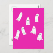 Scarry Halloween Ghosts Scandi Spooki Design Postkarte (Vorne/Hinten)