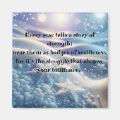 Scars Into Scars - Resilience Affirmation Art Magnet (Vorne)