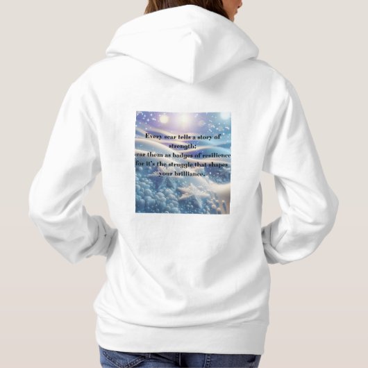 Scars Into Scars - Resilience Affirmation Hoodie (Rückseite)