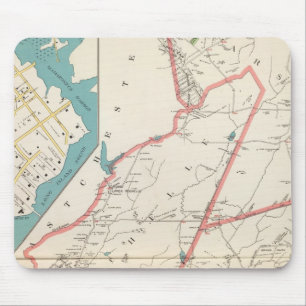 Scarsdale, New Rochelle, Mamaroneck Städte Mousepad