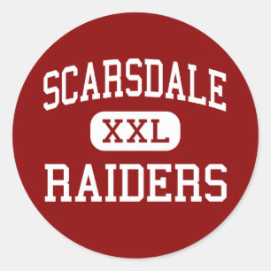 Scarsdale - Raiders - High - Scarsdale New York Runder Aufkleber