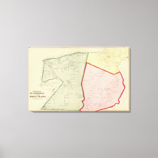 Scarsdale, White Plains, New York Leinwanddruck (Vorderseite)