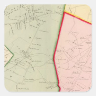 Scarsdale, White Plains, New York Quadratischer Aufkleber