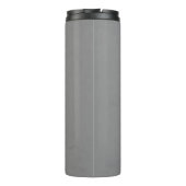 Scary Black White Bee Big Eyes Skulls Wings Grey Thermosbecher (Rückseite)