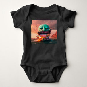 Scary boat baby strampler