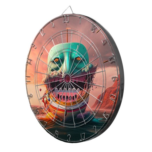 Scary boat dartscheibe (Vorderseite rechts)